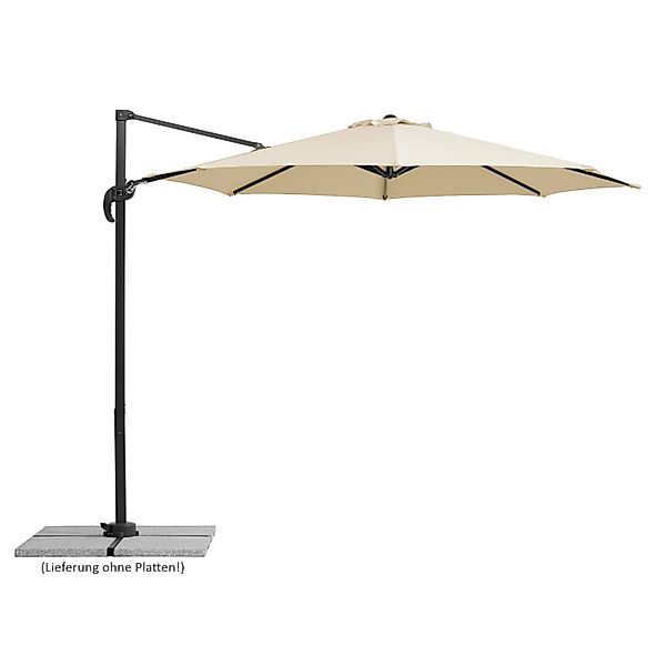 Schneider Ampelschirm Ø 300 cm Natur mit Dreh- & Neigungsfunktion günstig online kaufen