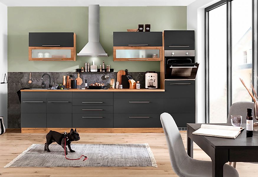 KOCHSTATION Küchenzeile "KS-Wien" Breite 340 cm, wahlweise mit E-Geräten un günstig online kaufen