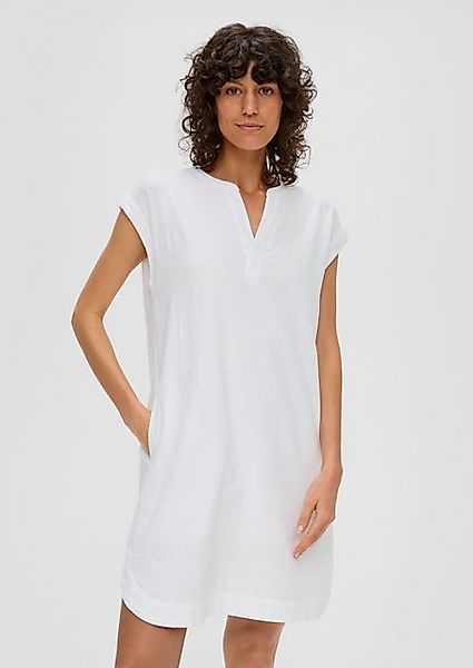 s.Oliver Minikleid Midi-Kleid mit Tunika-Ausschnitt günstig online kaufen
