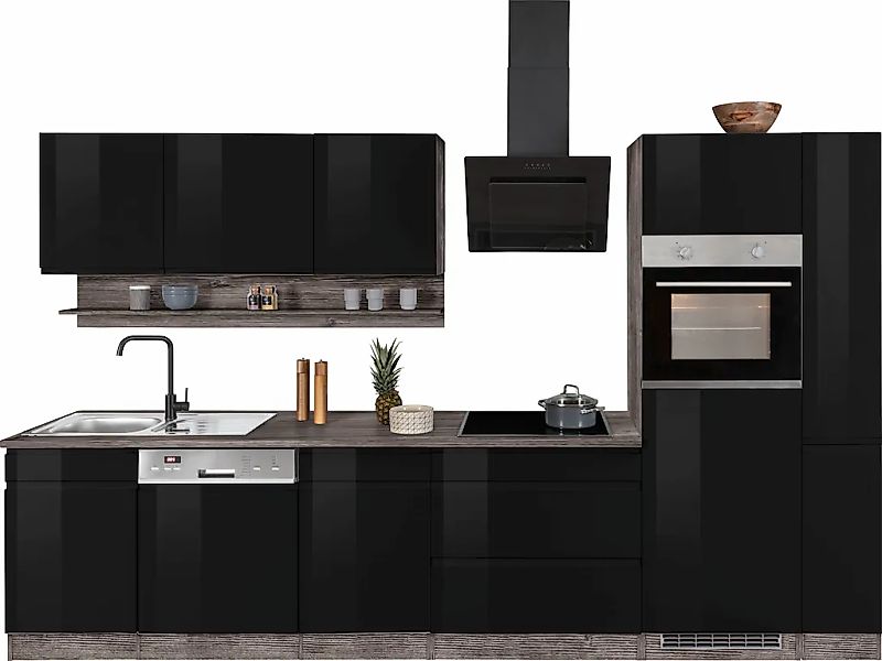 HELD MÖBEL Küchenzeile "Virginia", Breite 330 cm, ohne E-Geräte günstig online kaufen