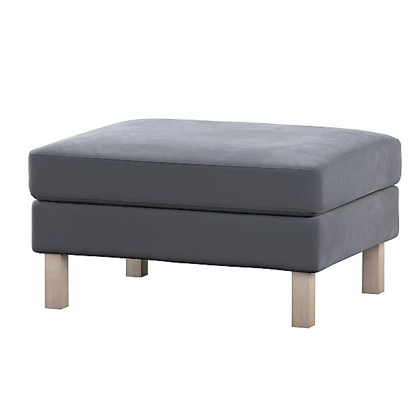 Bezug für Karlstad Hocker, anthrazit, Husse, Karstadt Hocker, Velvet (704-1 günstig online kaufen