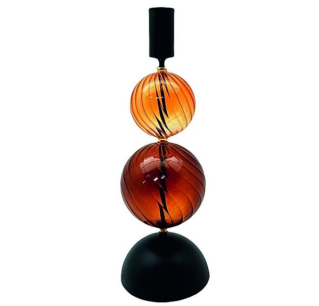 MICA Dekolicht Kerzenhalter mit Glaskugeln - ca. 24 cm günstig online kaufen