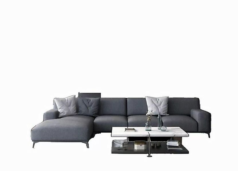 JVmoebel Ecksofa Luxus Graue Wohnlandschaft L-Form Ecksofa Couch Design Pol günstig online kaufen