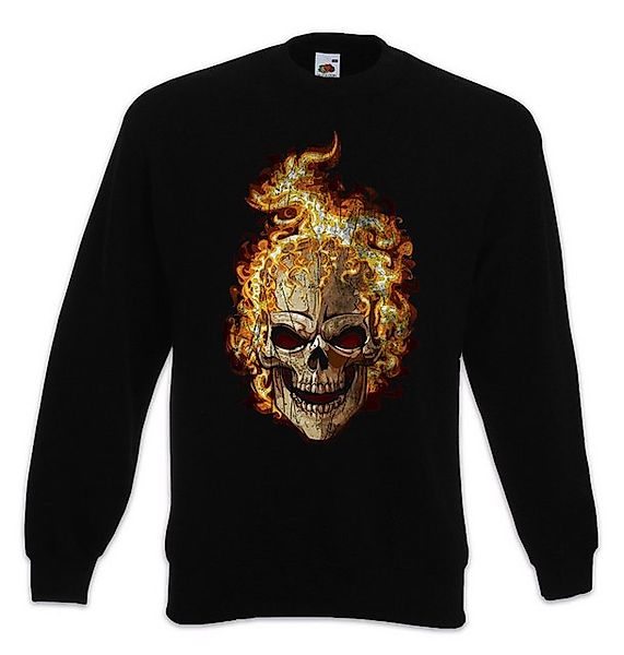 Urban Backwoods Sweatshirt Burning Skull II Sweatshirt Brennender Schädel D günstig online kaufen