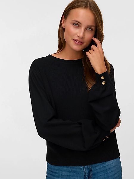 Vero Moda Strickpullover "VMHOLLYKARIS LS O-NECK PULLOVER BOO" günstig online kaufen