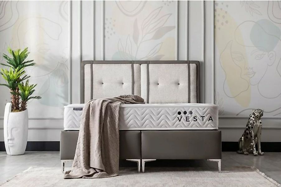 Villa Möbel Polsterbett Vesta (Betset, 4-tlg., Betset), Bettkasten mit XXL günstig online kaufen