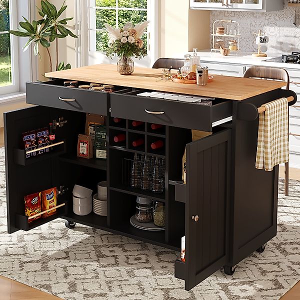 HAUSS SPOLE Kücheninsel Küchenschrank, buffetschrank, Speisewagen günstig online kaufen
