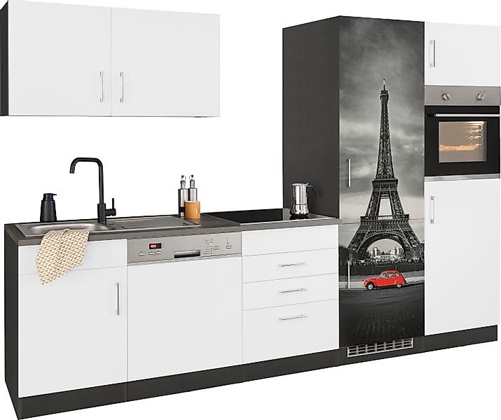KOCHSTATION Küchenzeile »KS-Paris – Küchen mit einzigartigen Fotomotiven au günstig online kaufen