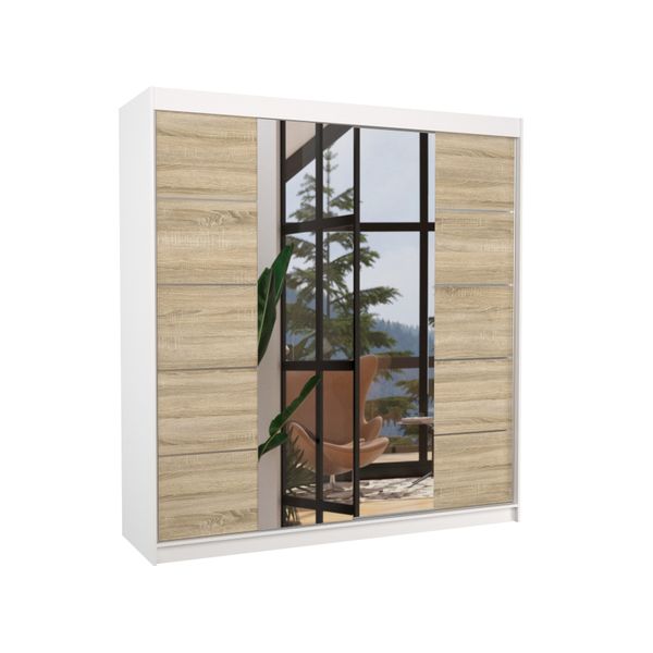 MOEBLO Schiebetürenschrank Ventara (Kleiderschrank mit Spiegel, günstig online kaufen