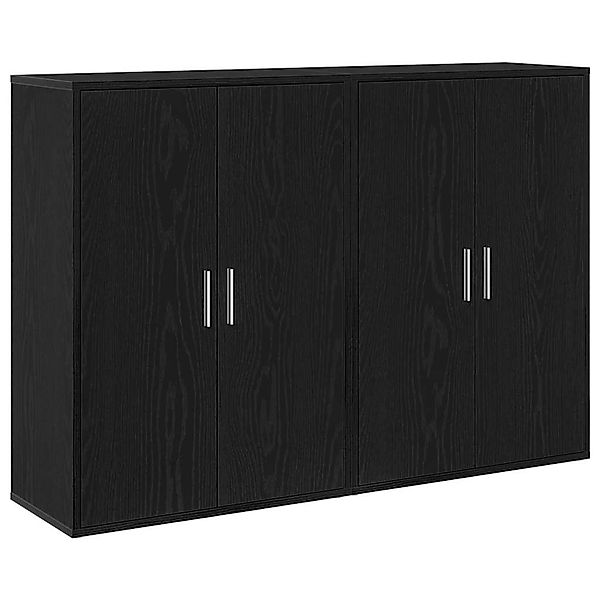 vidaXL Sideboard Schwarz Eichen-Optik 60 x 31 x 84 cm Holzwerkstoff 3334304 günstig online kaufen