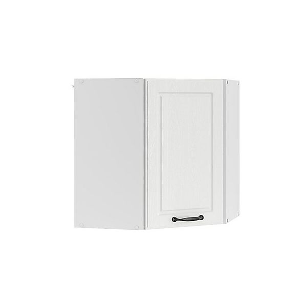 Vicco Eckhängeschrank R-Line Küchen-Eckschrank Weiß Landhaus/Weiß 57 cm günstig online kaufen