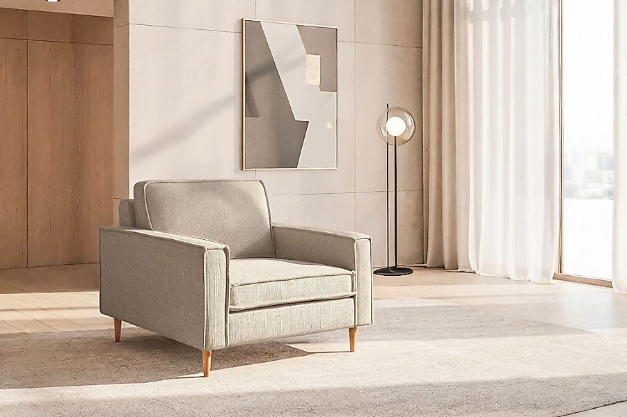 Home affaire Loveseat "Pinto Skandi 105 cm, Chenille, Struktur" günstig online kaufen