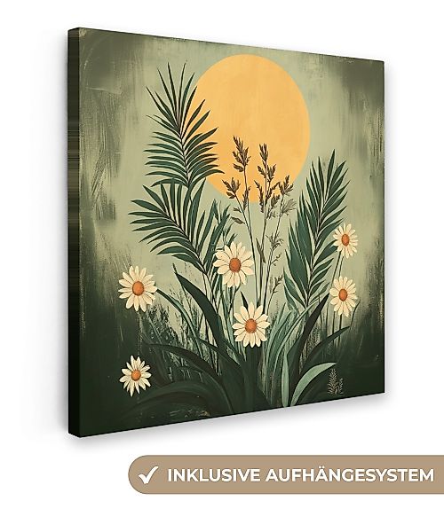 OneMillionCanvasses® Leinwandbild Blumen - Blätter - günstig online kaufen