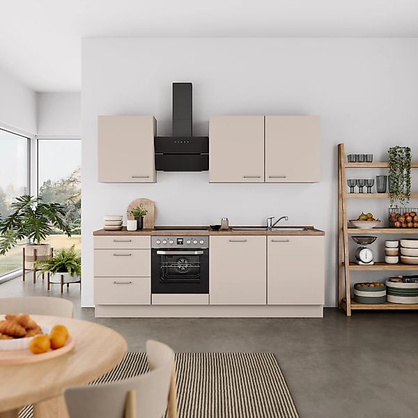 nobilia Küchenzeile ""Laser II", Ausrichtung wählbar, Breite 240 cm" vormon günstig online kaufen