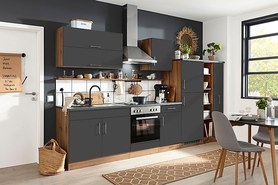 KOCHSTATION Küchenzeile »KS-Colmar«, ohne E-Geräte, Breite 330 cm günstig online kaufen