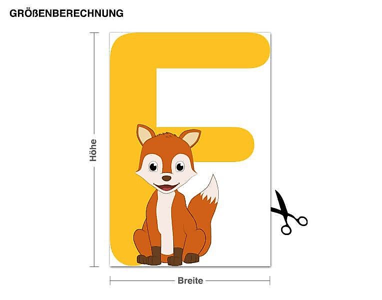 Wandtattoo Kinder ABC - Fuchs günstig online kaufen