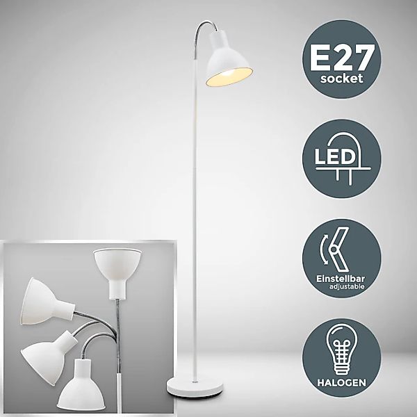 B.K.Licht LED Stehlampe, 1 flammig, Leuchtmittel E27   ohne Leuchtmittel, S günstig online kaufen