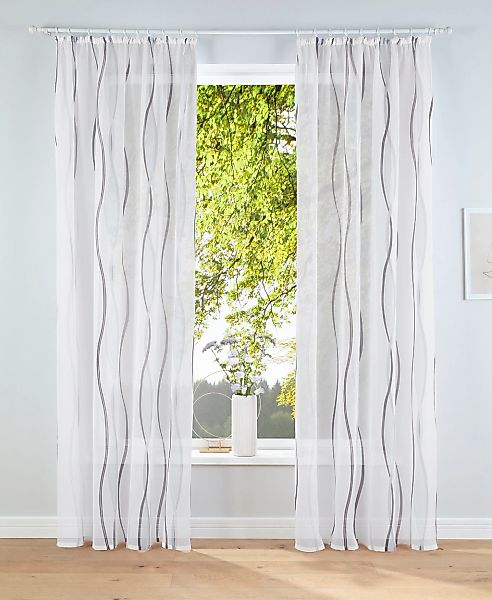 my home Gardine "Dimona" Kräuselband 2 Stk. tlg. 2er-Set, Bestseller, Polye günstig online kaufen