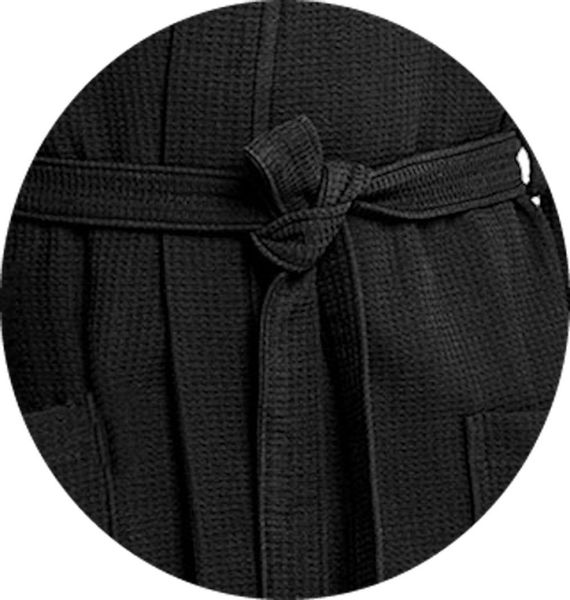 Badekönig Damenbademantel, Kapuze, Gürtel, Langform Waffelpique günstig online kaufen