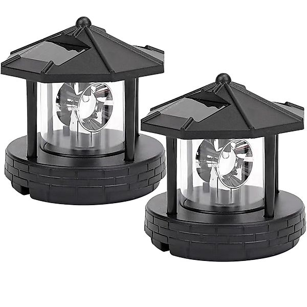 BlingBin LED Solarleuchte Solar Rotierender Leuchtturm günstig online kaufen