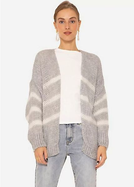 SASSYCLASSY Cardigan Oversize Strickjacke Damen aus weichem Grobstrick Läss günstig online kaufen