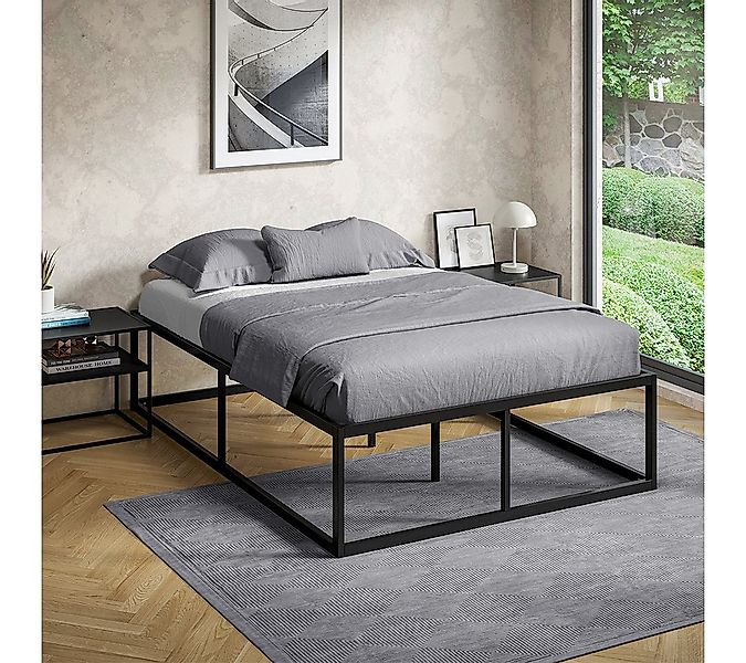 skølm Bettgestell Bragi inkl. Lattenrost (45 cm hoch), Metallbett 140x200 c günstig online kaufen