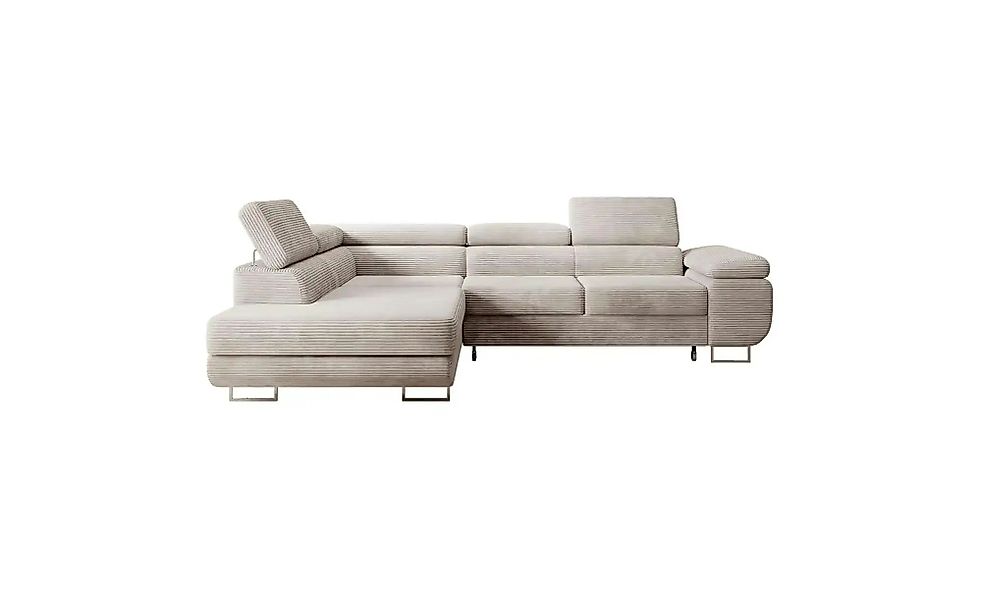 Ecksofa mit Schlaffunktion Stevil ¦ beige ¦ Maße (cm): B: 275 H: 90 Polster günstig online kaufen