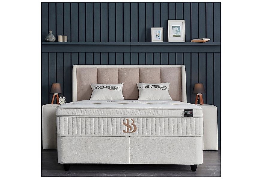 skybedd Boxspringbett Set, NoemiBedd, Bett-Set ohne oder mit Nachttischen ( günstig online kaufen