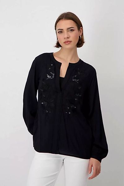 Monari Blusenshirt Bluse, schwarz günstig online kaufen