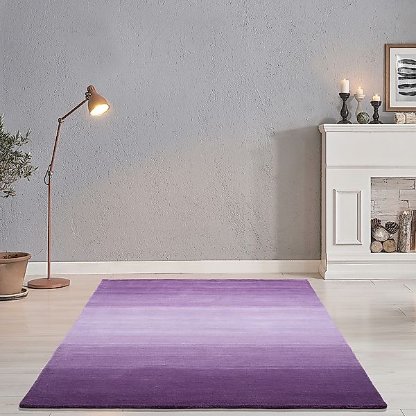 THEKO Wollteppich »Wool Comfort«, rechteckig, 14 mm Höhe, Handweb Teppich, günstig online kaufen