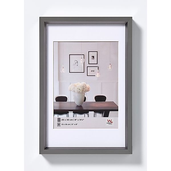 walther design Steel Style Kunststoff Bilderrahmen  18x24 cm Stahl günstig online kaufen