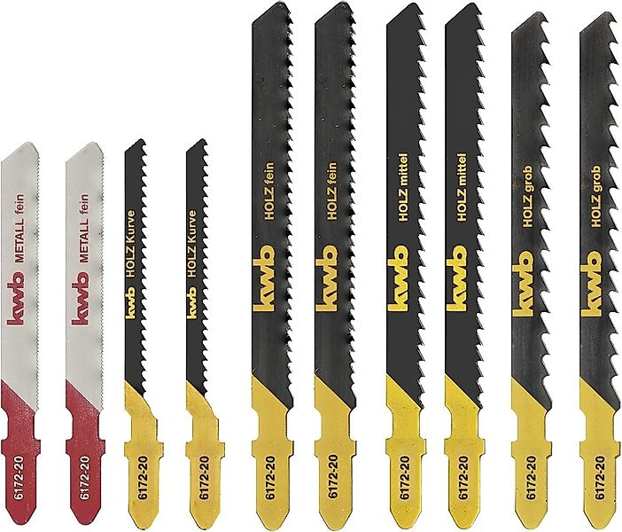 kwb Stichsägeblatt, JIGGER St-Sägebl Box 10-tlgS20 günstig online kaufen