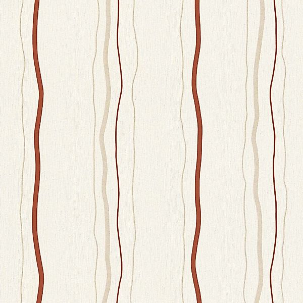 Bricoflor Gestreifte Tapete Rot Creme Beige Streifen Vliestapete Geschwunge günstig online kaufen