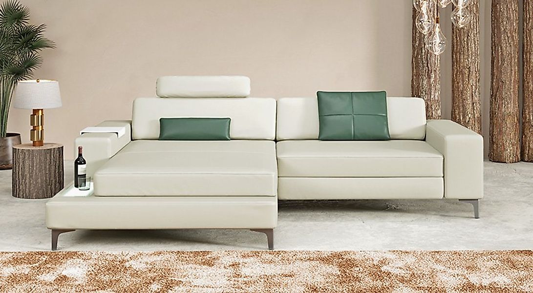 BULLHOFF Ecksofa Ecksofa Leder Eckcouch L-Form Designsofa »MÜNCHEN IV« von günstig online kaufen