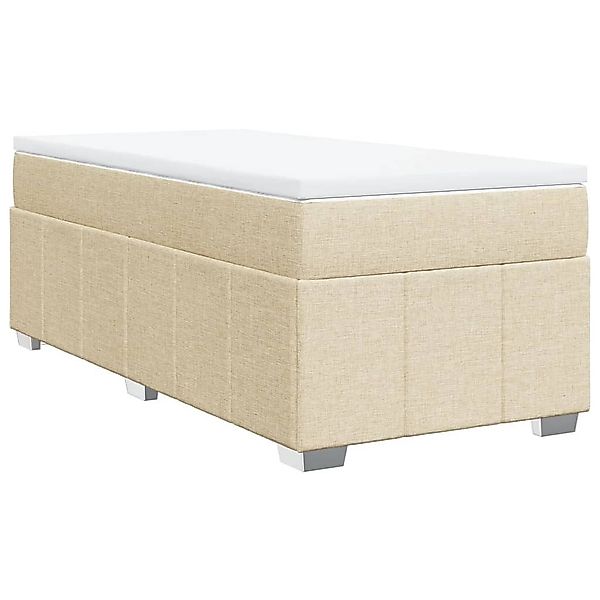 vidaXL Bett Boxspringbett mit Matratze Creme günstig online kaufen