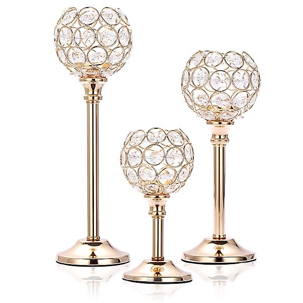 Coonoor Kerzenständer 3er-Set Kerzenhalter, vintage, Teelichthalter günstig online kaufen