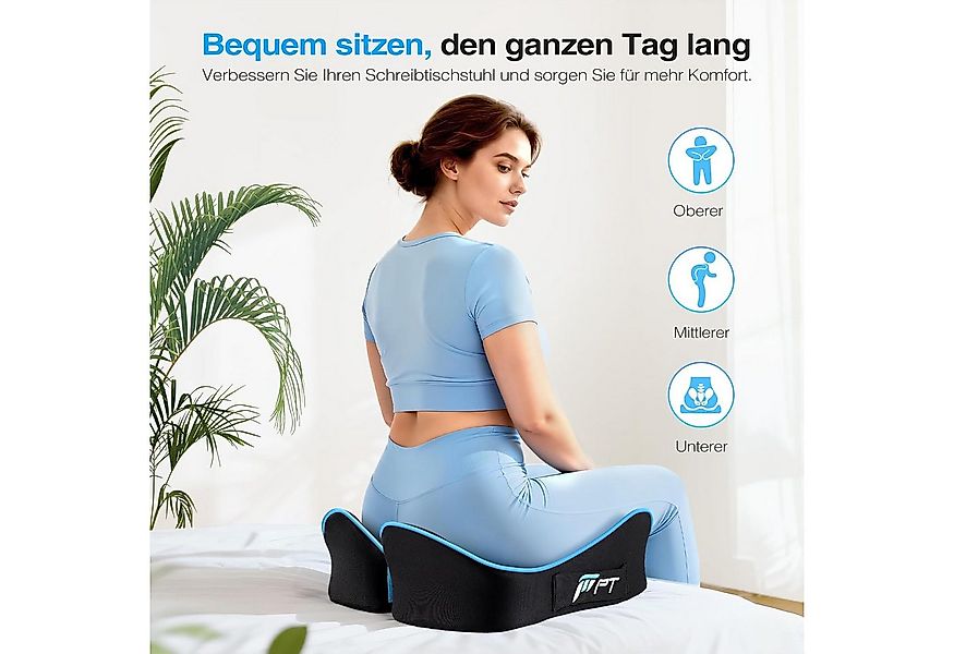 POPOLIC Sitzkissen Ergonomisches Sitzkissen für Bürostuhl & Autositz, Sitzk günstig online kaufen