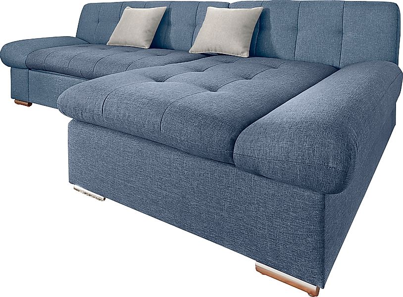 TRENDMANUFAKTUR Ecksofa »Reggae II, moderne Optik, Armteilverstellung, B/T günstig online kaufen