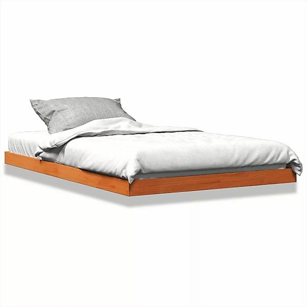 vidaXL Massivholzbett Wachsbraun 120x190 cm Kiefer2007734 günstig online kaufen