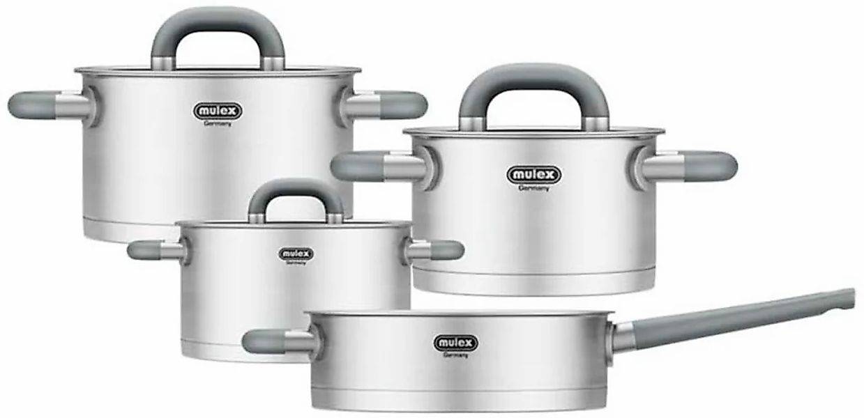 Mulex Topf-Set "LUGANO" Set, 7 Stk. tlg. Edelstahl 18/10 günstig online kaufen