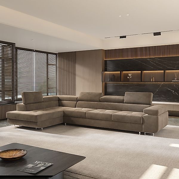 Masseno Ecksofa VICENTE mit Schlaffunktion L-Form, günstig online kaufen