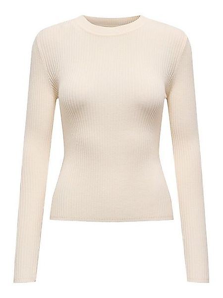ONLY Strickpullover Weicher Strickpullover Gerippt Slim Fit Longsleeve ONLL günstig online kaufen