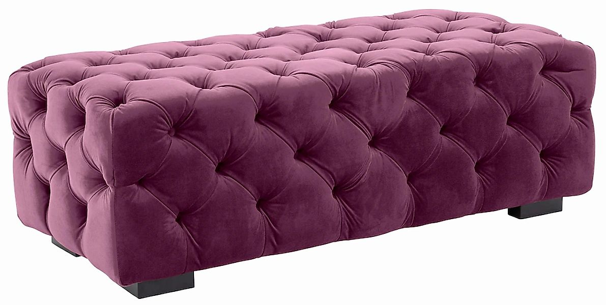 Home affaire Polsterhocker "Kalina", mit klassischer Chesterfield-Knopfheft günstig online kaufen
