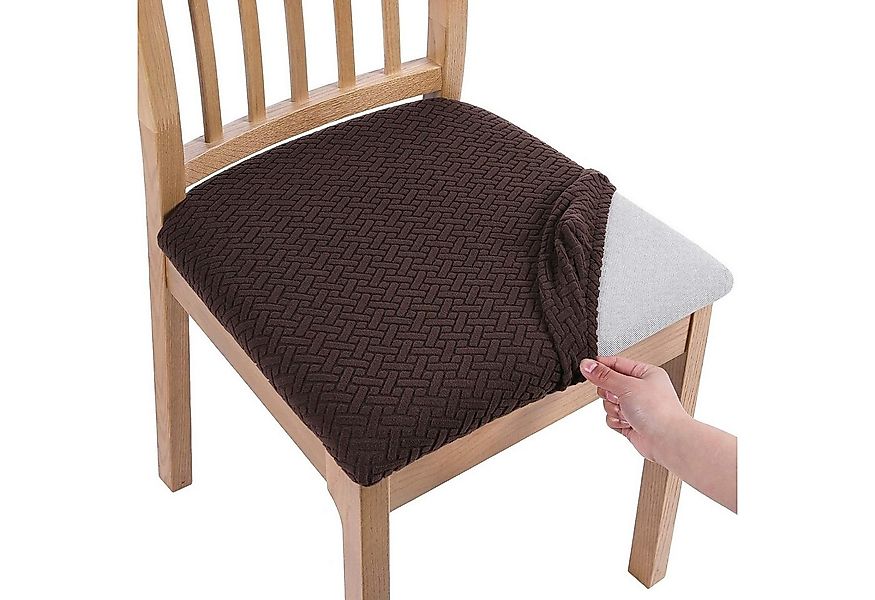 NUODWELL Stuhlbezug Stretch Bezug für Stühle Sitzbezüge für Esszimmerstühle günstig online kaufen
