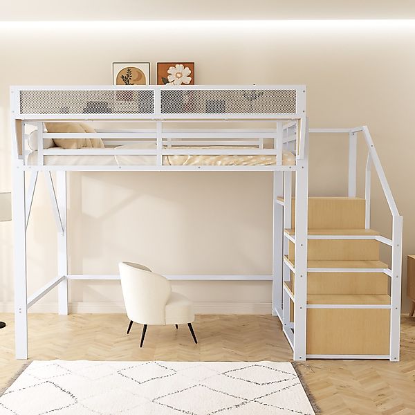 MODFU Hochbett Funktionsbett Kinderbett (140x200 mit günstig online kaufen