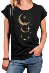 MAKAYA Print-Shirt Damen Kurzarm Baumwolle Schmetterling günstig online kaufen