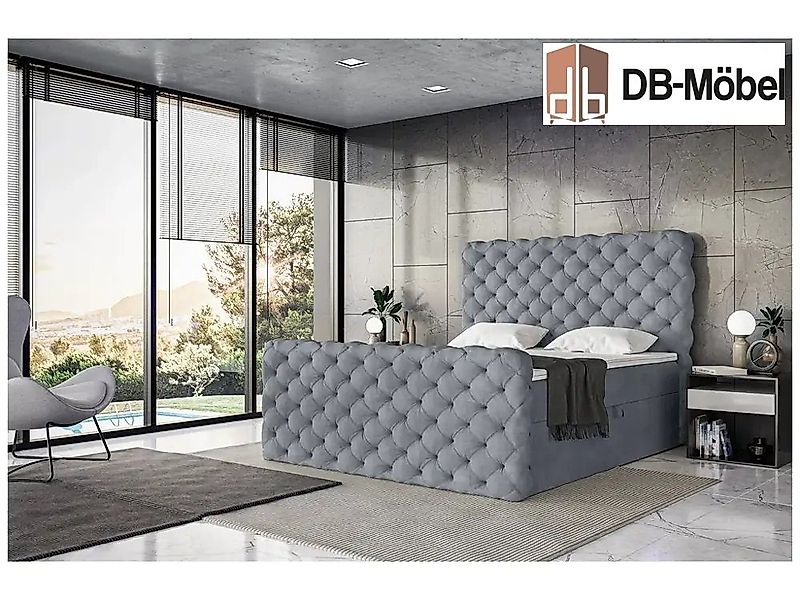 DB-Möbel Boxspringbett "RUBEN"mit Bettkasten - Gepolstert günstig online kaufen