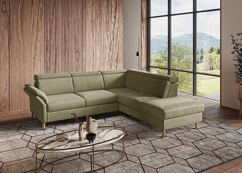 Home affaire Ecksofa »Calypso L-Form«, mit Relaxfunktion motorisch im Sofa günstig online kaufen