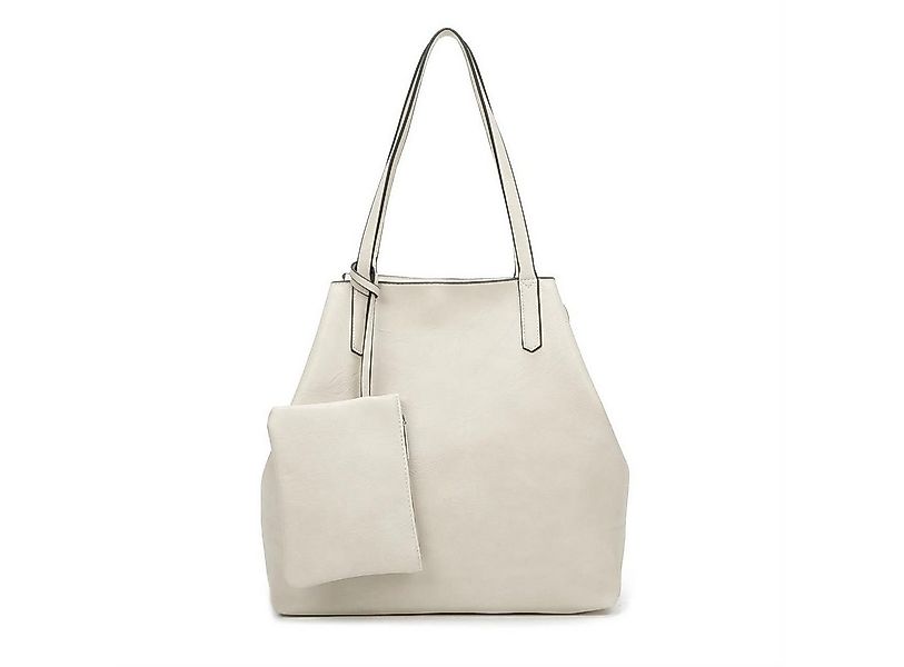 ITALYSHOP24 Schultertasche Damen Tasche SET 2in1 Umhängetasche XXL Shopper günstig online kaufen