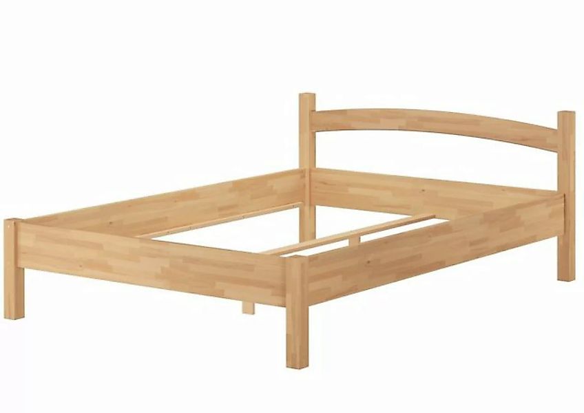 Erst-Holz® Komfortabel breites Bettgestell Massivholz Buche 120x200 natur G günstig online kaufen